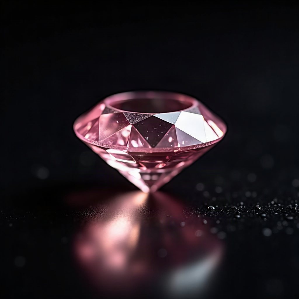 팬시 핑크 라운드 브릴리언트 0.72ct