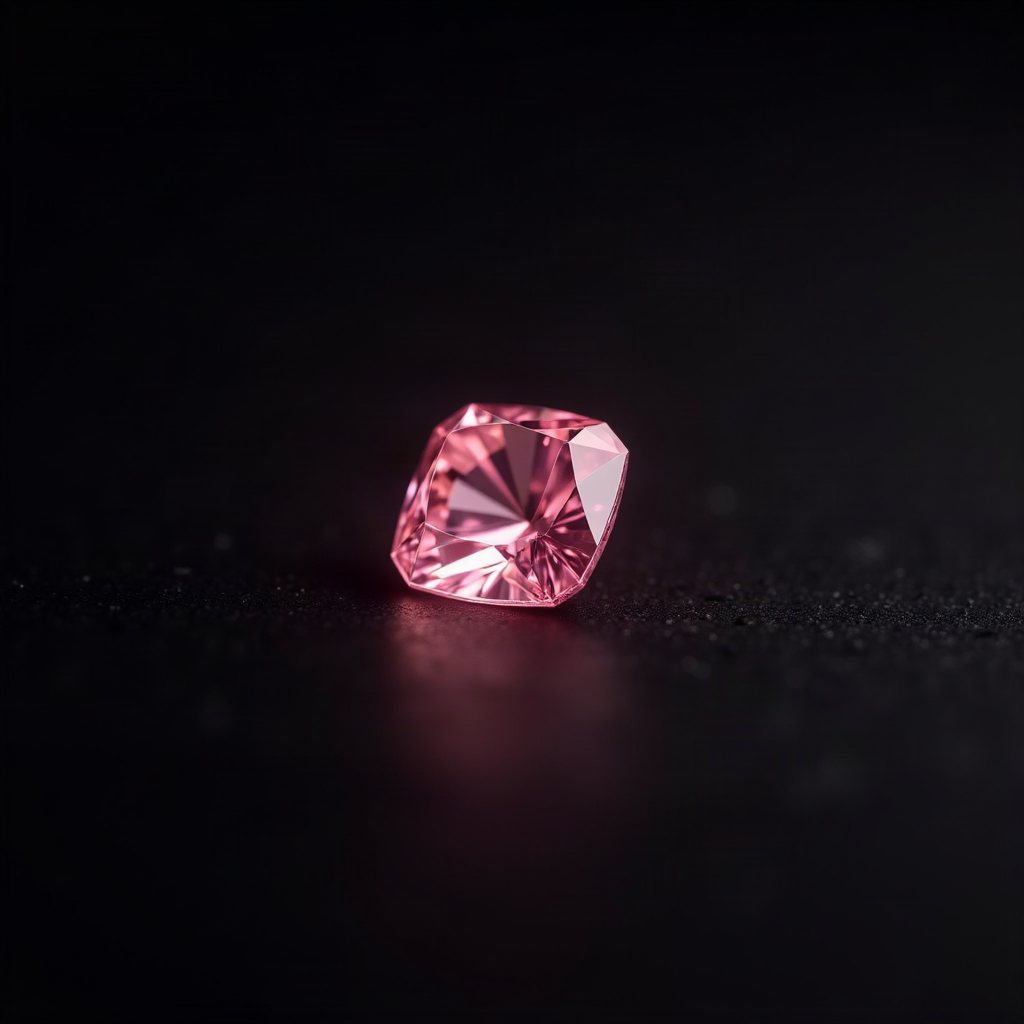 팬시 핑크 쿠션 0.72ct