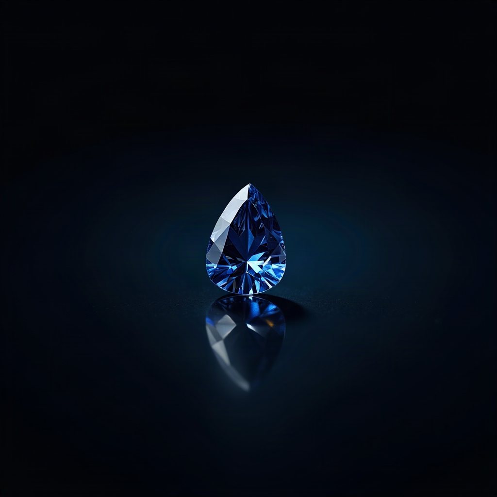 팬시 비비드 블루 페어 0.51ct