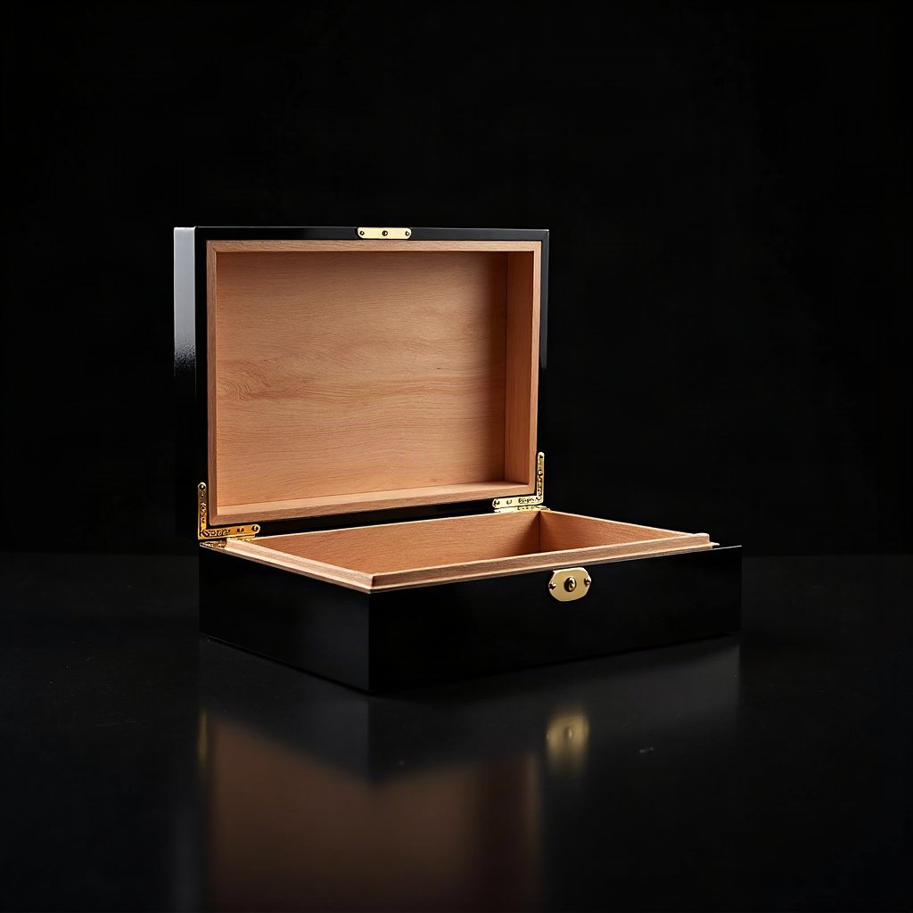 아틀리에 시가 휴미더 골드 트림 · 버건디