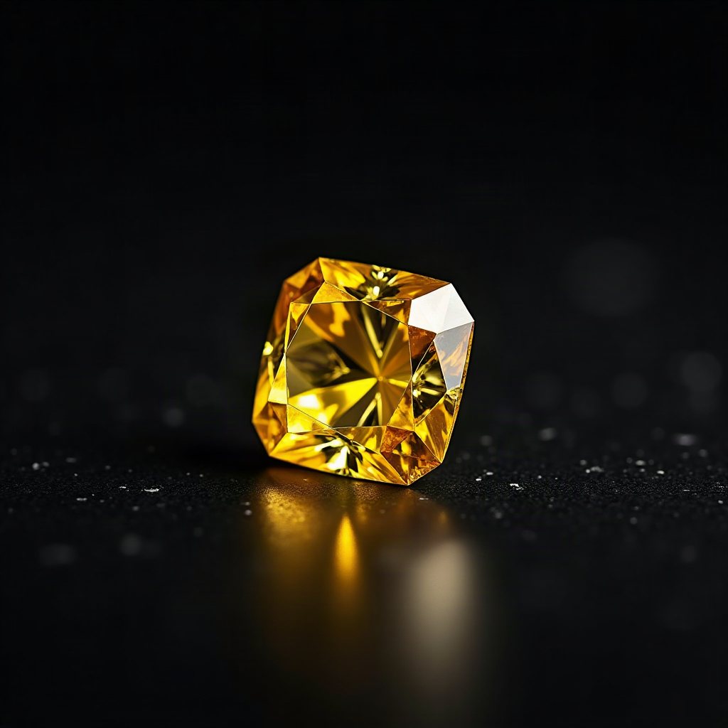 팬시 인텐스 옐로 쿠션 2.20ct